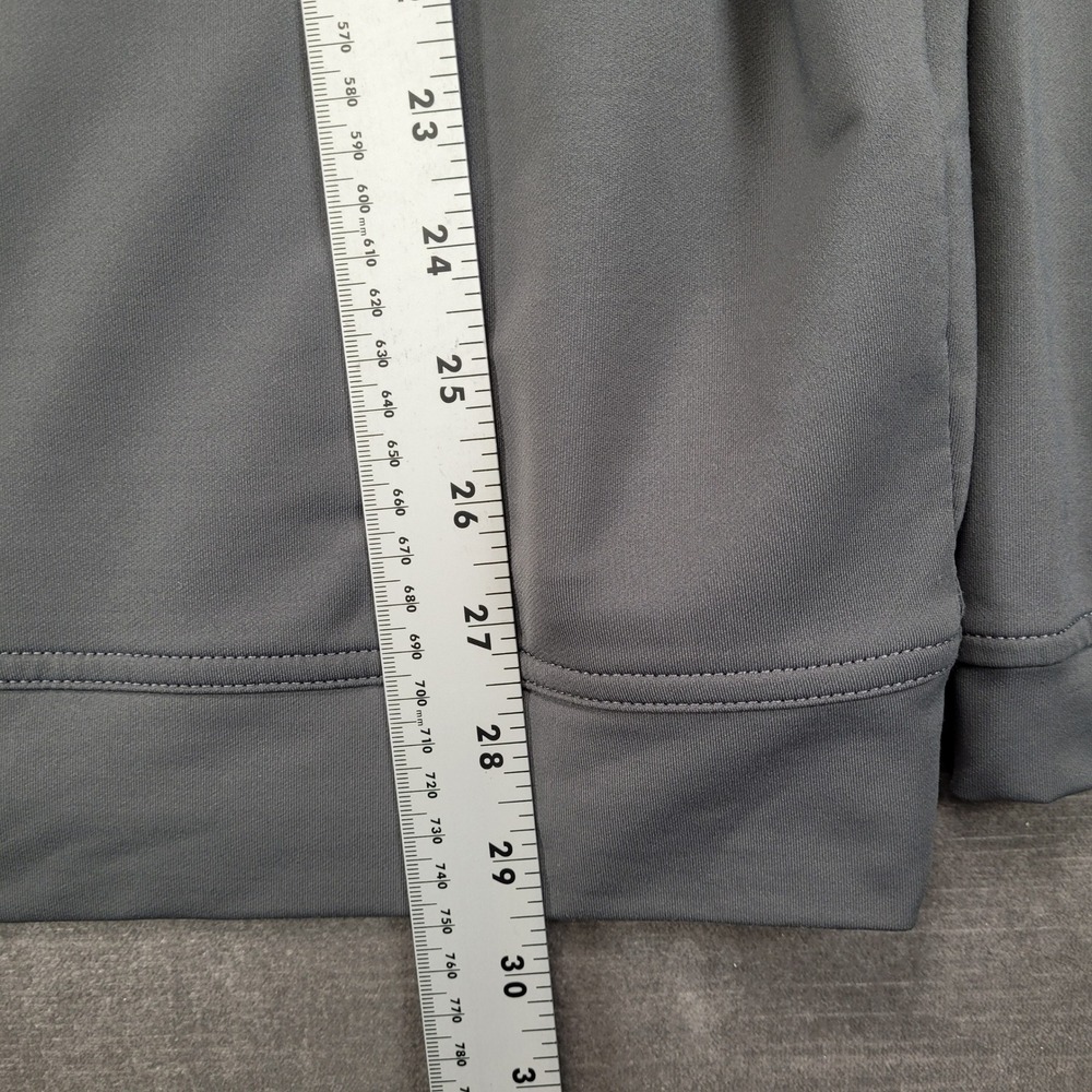 Peter Millar Mens XL Gray Quarter Zip Pullover NCH Logo Performance Golf Shirt - Picture 5 of 6